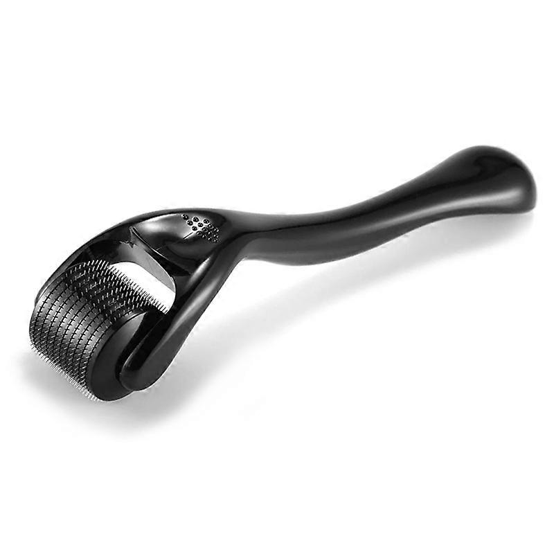 Roller Microneedle Roller For Face, Roller for Beard, Microneedling Roller For Women and Men Micro Needle Roller For Face Scalp Derma 0.25mm black