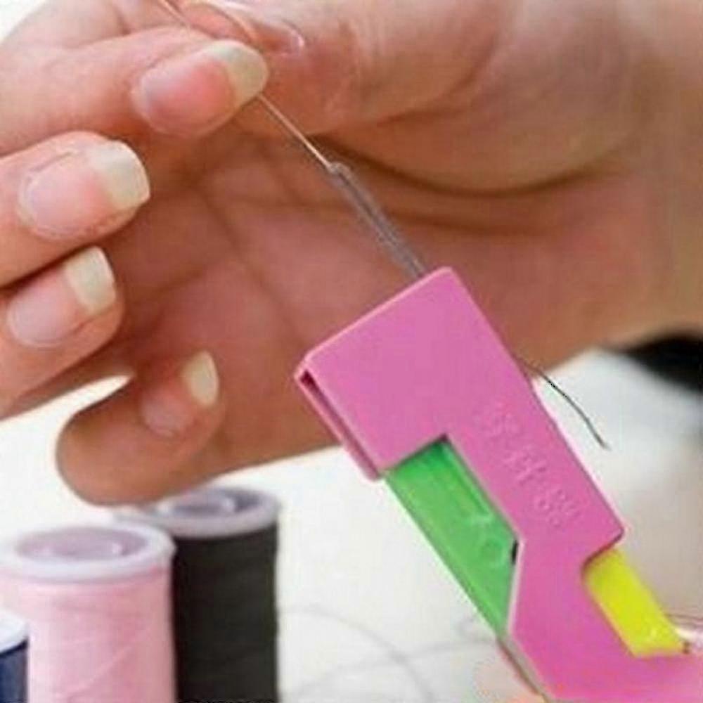 Sewing Needle Threader Thimble Thread Tool Threader Elderly Guide Needle Easy Device Automatic Diy Sewing Tools