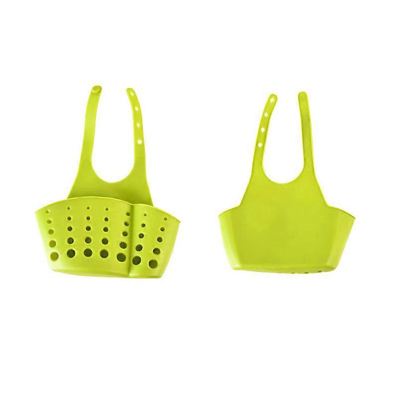 2pcs green Kitchen Storage Rack Holder Sink
