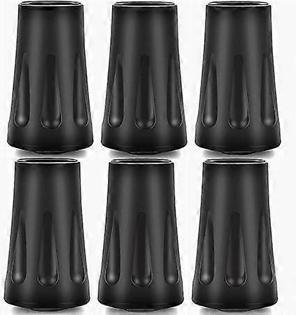 Rubber Protector Tips for Universal Nordic Walking Trekking Poles - Asphalt Protectors Buffer for Trekking Poles6 Pieces