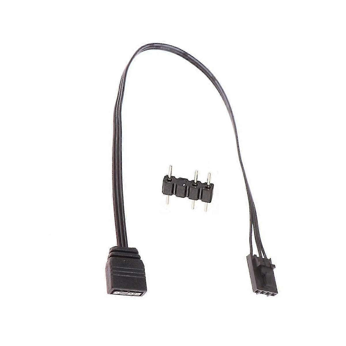 For 4pin Rgb To Standard Argb 3-pin 5v Adapter Connector Rgb Cable 25cm - MXBC
