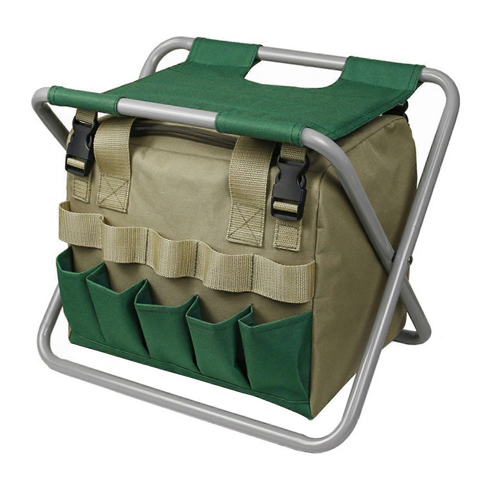 Kaesi Multifunctional Multi Pocket Detachable Bag Kneeling Stool for Garden Weeding