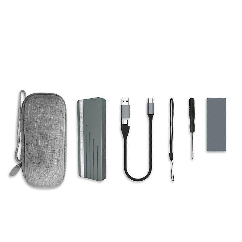 M.2 SSD Case NVMe/SATA 10Gbps M.2 Enclosure Dual-protocol M.2 to USB 3.1 SSD