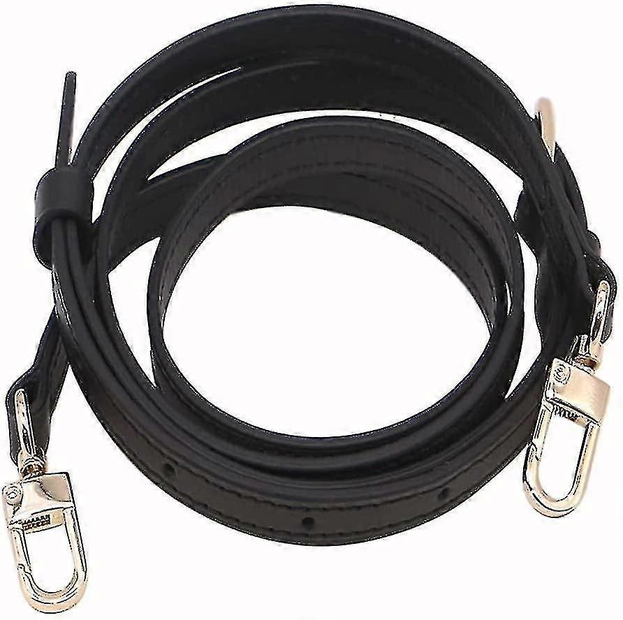 استبدال حزام حقيبة يد سوداء قابلة للتعديل مع خطاطيف ذهبية معدنية للحقيبة الصغيرة