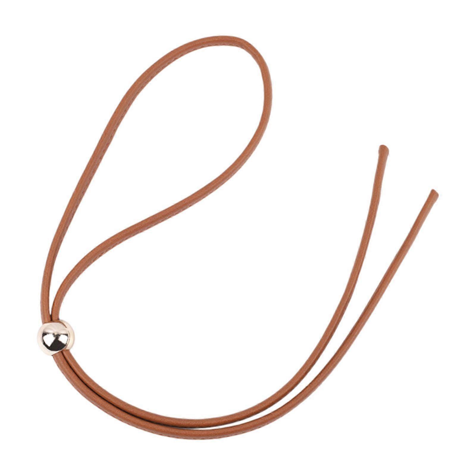 Drawstring Strap Drawstring Pull String for Handbag Crossbody Bag Bucket Bag Bead Brown