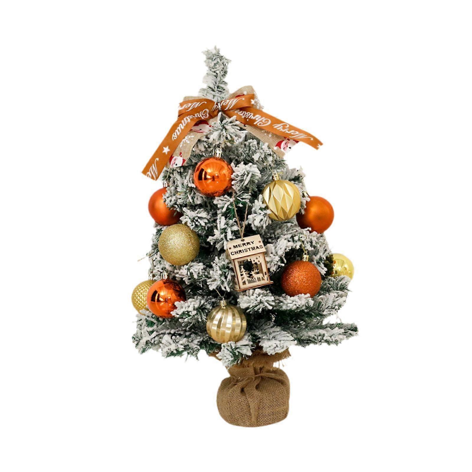 Xmas Mini Artificial Tree Christmas Artificial Tree for Desktop Office Craft no light
