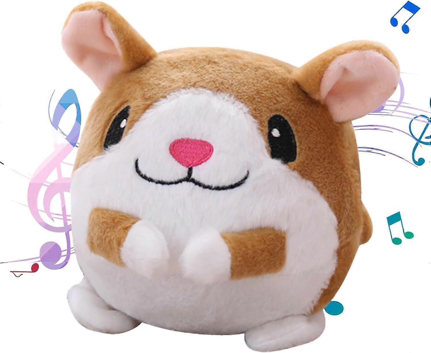 Active Moving Pet Plush Toy, Pig Plush Toy, Talking Singing Moving Soft Plush Animal Toy, Dog Music Bouncing Ball, Dog Training Ball Pet Bite-Resistan