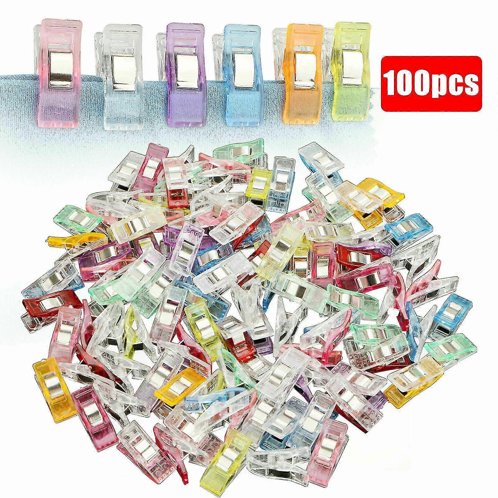 100pcs Clips de costura, abrazaderas de tela