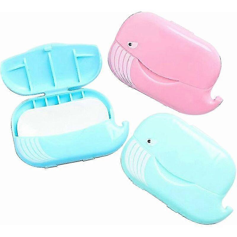 Blue Dream 150 Pcs Portable Soap Paper Sheets, 3 Boxes Disposable Soap Sheets, Multifunctional Soap Paper With Soap Plastic Boxes For Cleaning Toilet