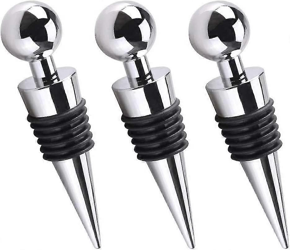 3 Pcs Bottle Stopper For Wine Champagne Beer Collection