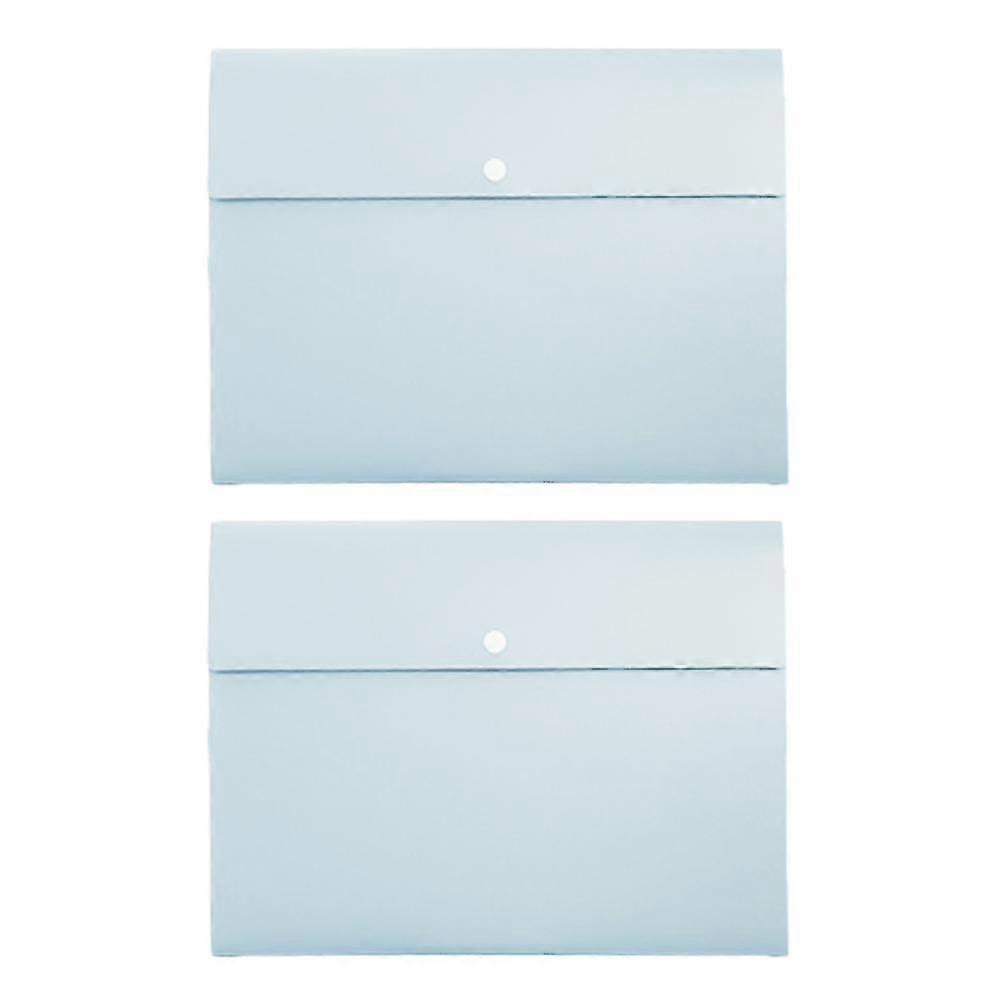 2 Pack Expanding File Folders  Pockets File Folder  Paper Plastic Expandable Files Folder Snap Closure