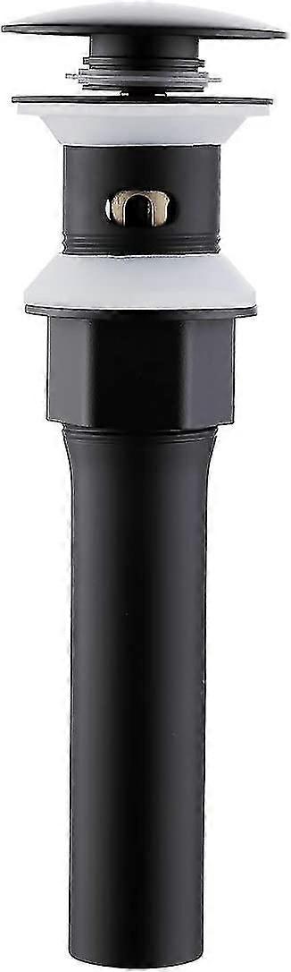 S2013a-Bk Bathroom Sink Drain With Anti-Clog Hair Extension Basket And Drain Plug With Overflow, Mat