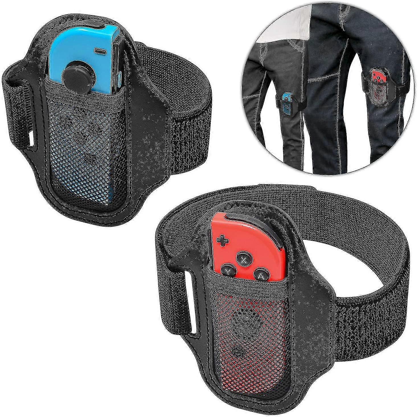 [2er Pack] Beingurt für Nintendo Switch Ring Fit Adventure, Joy-Cons Controller Spielzubehör