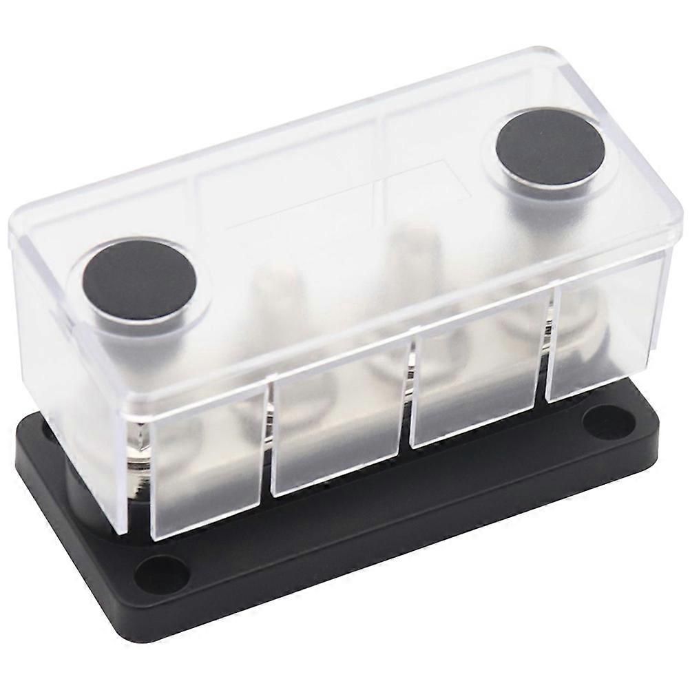 Terminal Bus Bar 300A Terminal Strip Car Terminal Strip Electrical Bus Bar Block(Black)