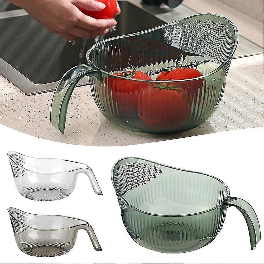 Kitchen Rices Drain Basket With Handle Rapid Draining Veggie Leaf Cleaning Tool Kitchen Accessories
