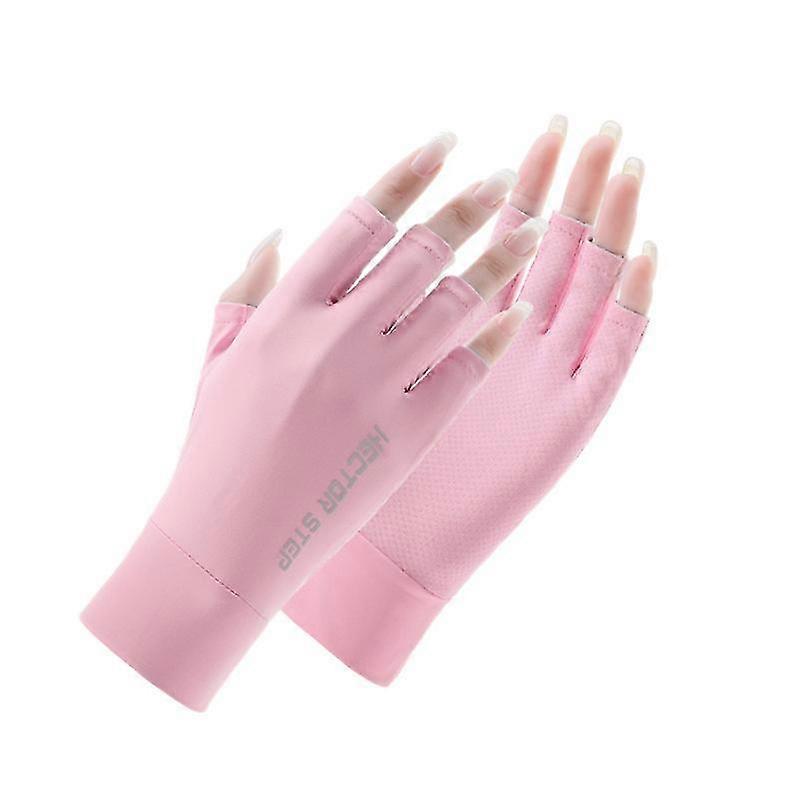 UPF 50+ fingerlösa solhandskar för UV-skydd Handskydd för kvinnor Fiske, bilkörning, cykling, vandring