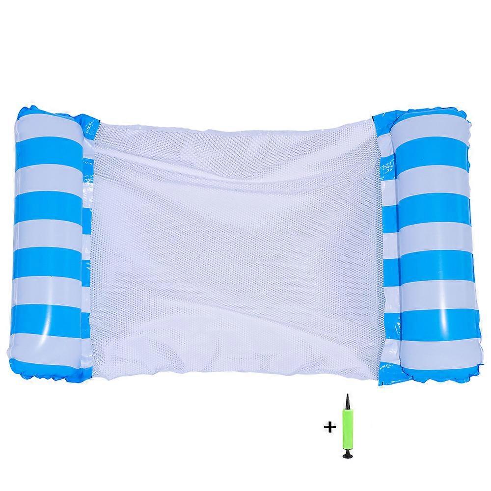 Summer Foldable Water Hammock Swimming Pool Float Inflatable Air Mattress for Swimming Beach Lounger Floating Sleeping Bed Chair