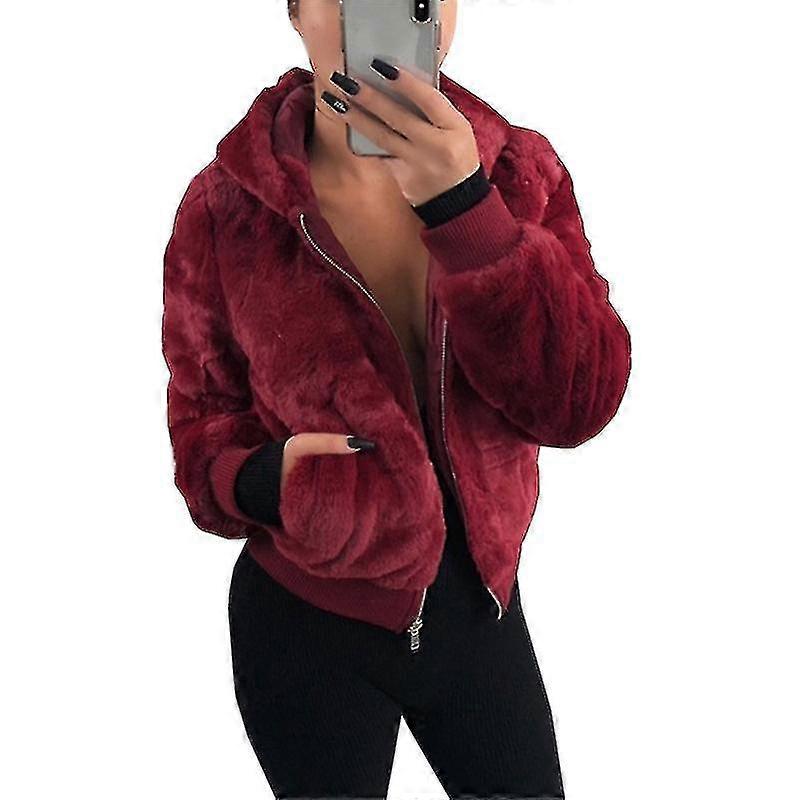 נשים פליז מעיל רך קפוצ'ון מעיל Outwear