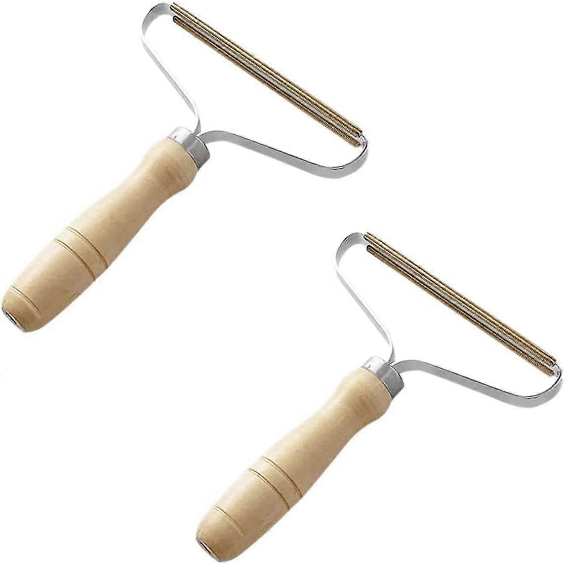 Portable Lint Remover(2 Pack), Heilwiy Clothes Fuzz Shaver - Reusable Double Sided Lint Gift