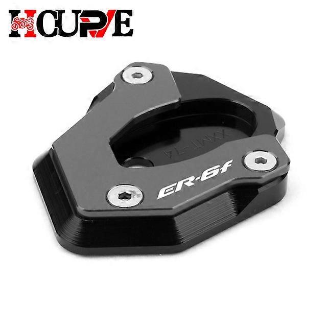 Motorcycle CNC Kickstand Foot Side Stand Extension Support Plate Pad For KAWASAKI ER-6N ER6N ER 6N ER-6F ER6F ER 6F 2012-2016