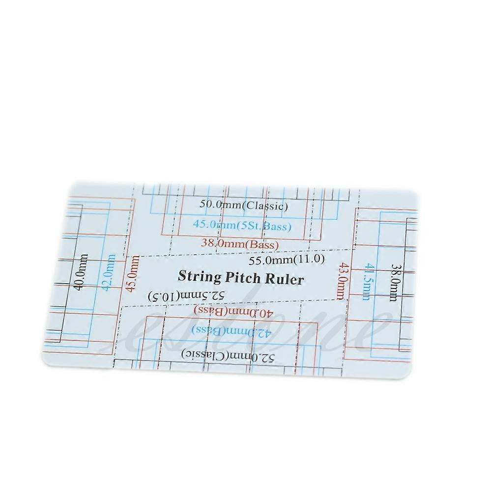 Nowa gitarowa linijka basowa String Pitch Ruler Action Ruler Card Vernier Caliper