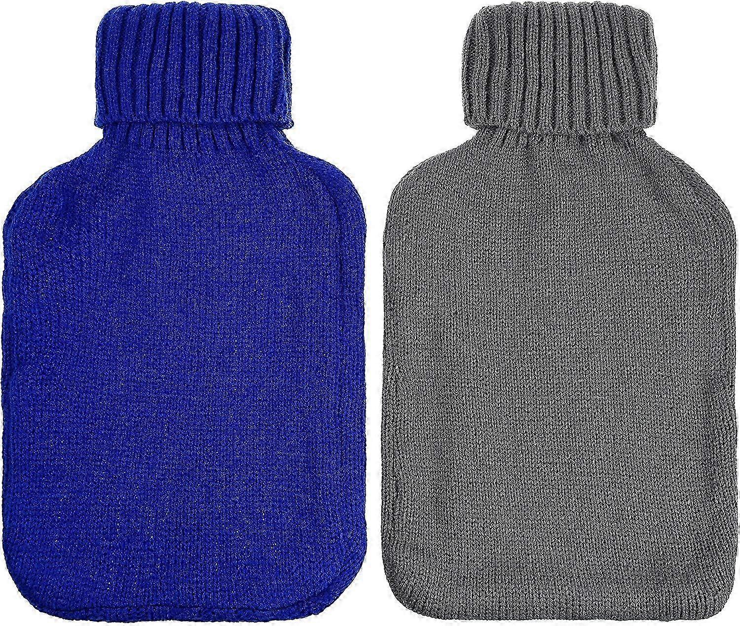 2er-Pack Strickhülle für 2L Wärmflasche, nur Hüllen