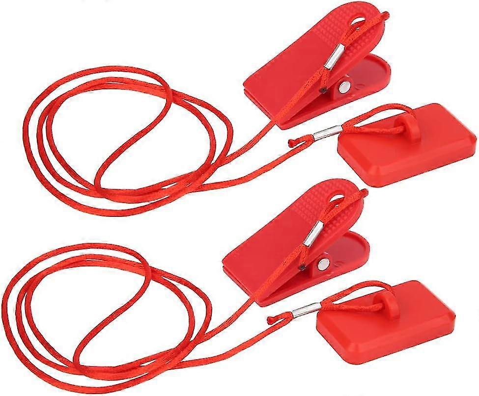 Treadmill Security Clip Lock, Running Machine Switch Lock Magnet Key Universal Accessory Rectangle Clip