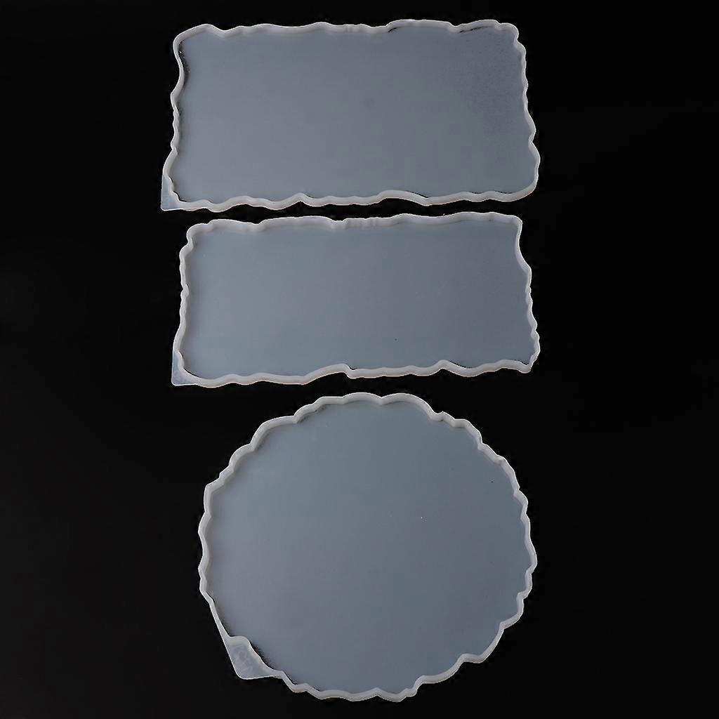 Irregular Tray Epoxy Mold Fruit Tray Storage Box Silicone Mold Tea Set Tray