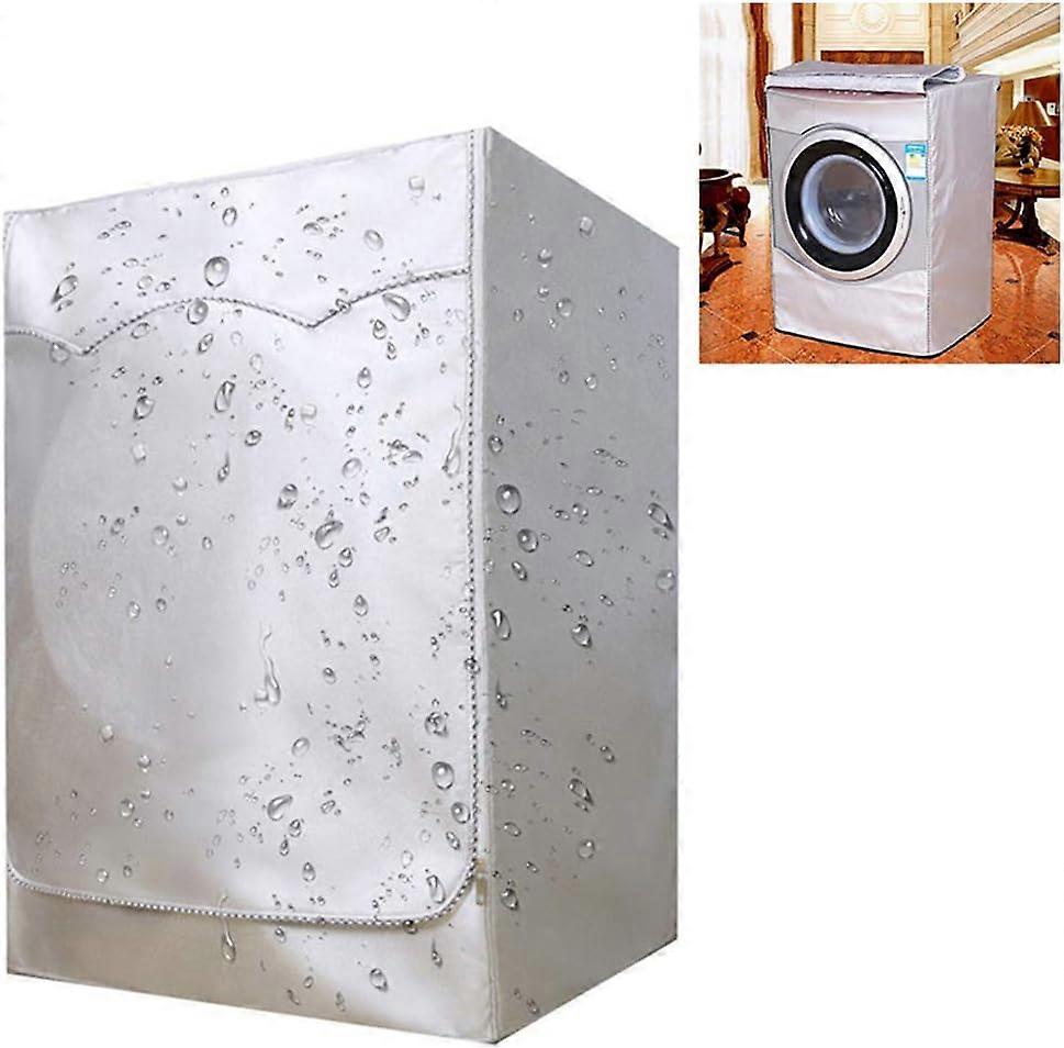 Washing Machine Cover, Front Waterproof, Dustproof, Anti-Aging, Sunscreen and Oily Fume Protection Cover for Most Front Loading Washers and Dryers, 85