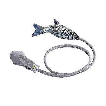 Manual Soft Dancing Realistic Kitten For Cats Beating Catnip Filling Fish Toy