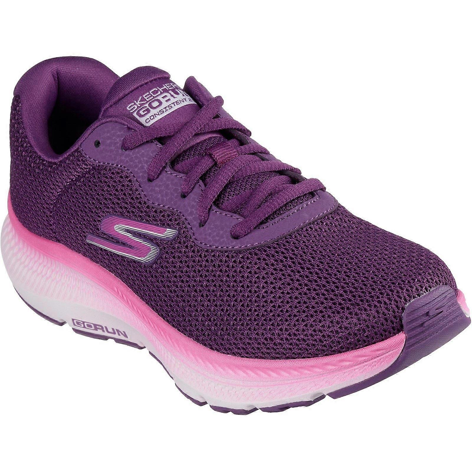 Skechers Go Run Consistent 2.0 Fast Pace Textile Women's Plum Trainers