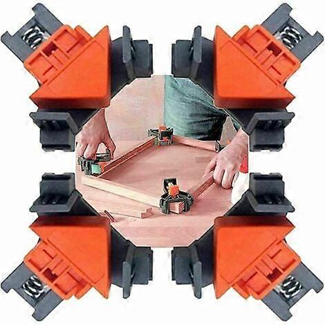 Set of 4 right angle clamps for woodworking, joinery 90 degree right angle clamps Photo frame quick fix angle clamps