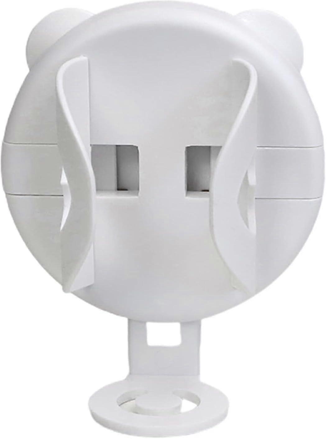 1 Set Adjustable Toothbrush Easy Installation Retractable Storage Rack Bathroom for Daily Use White