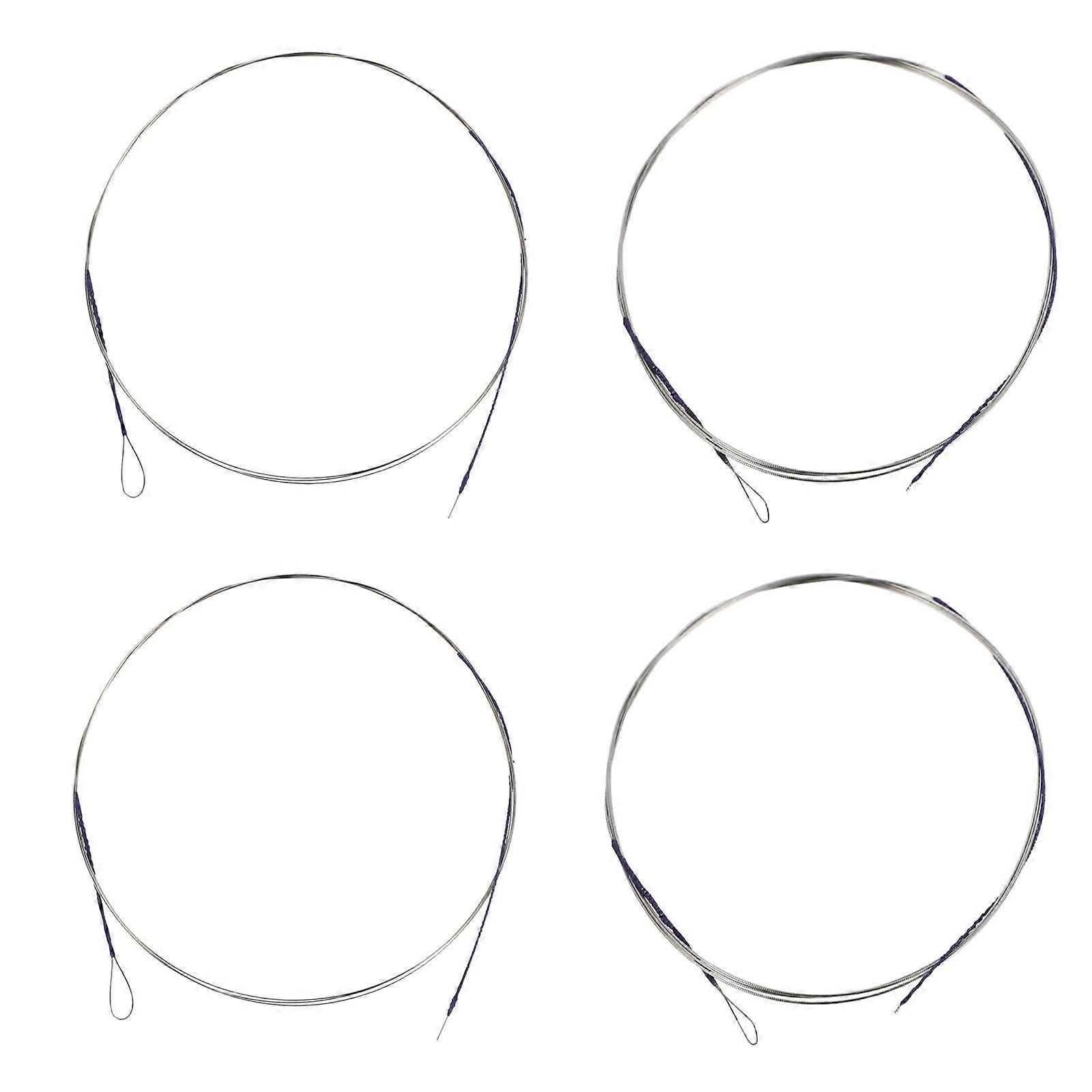 4pcs Professional Erhu Strings Music Wire Sturdy Strings Erhu Strings (Assorted Color)