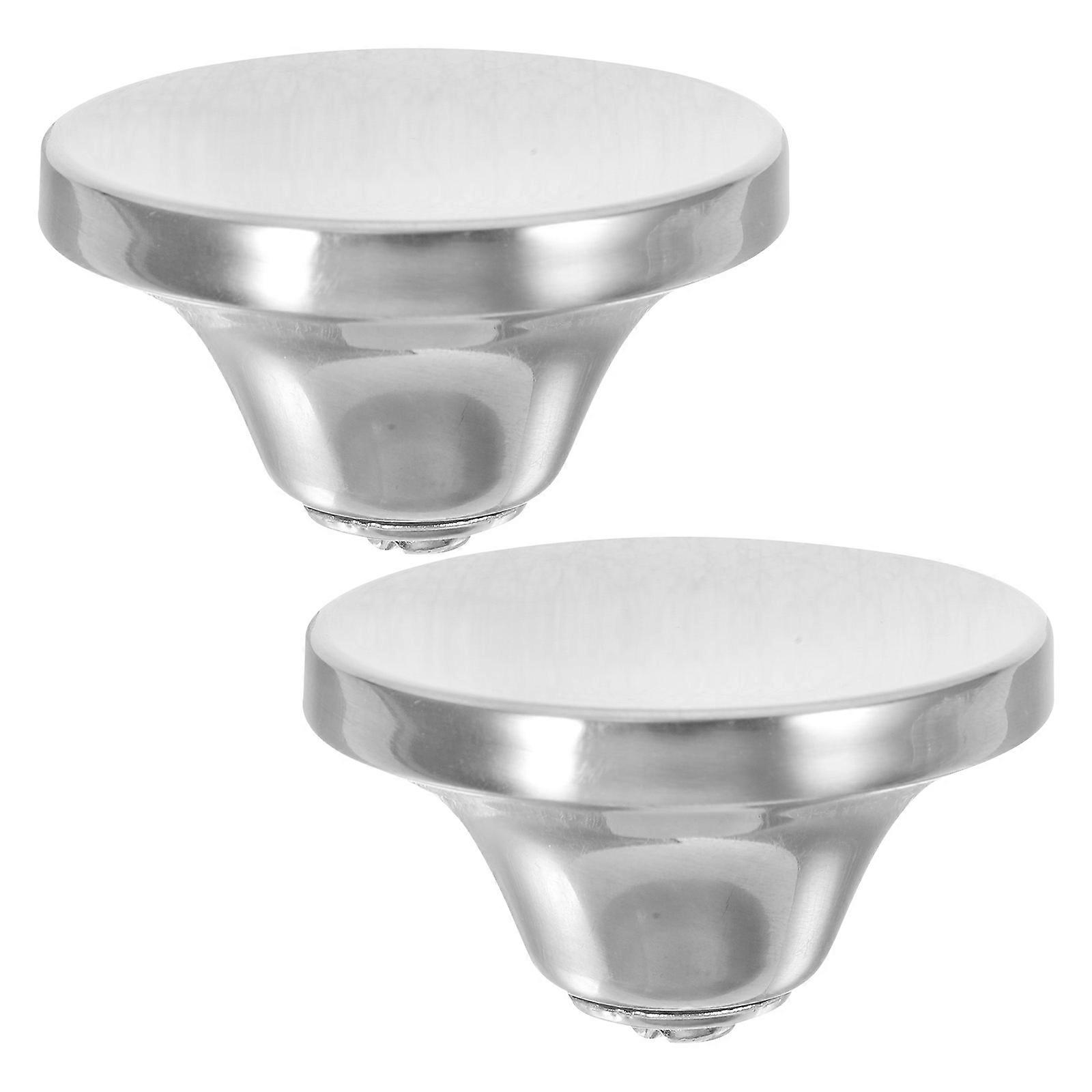 2pcs Stainless Steel Replacement Knobs Universal Pot Lid Handle Knobs for Glass Pot Cover