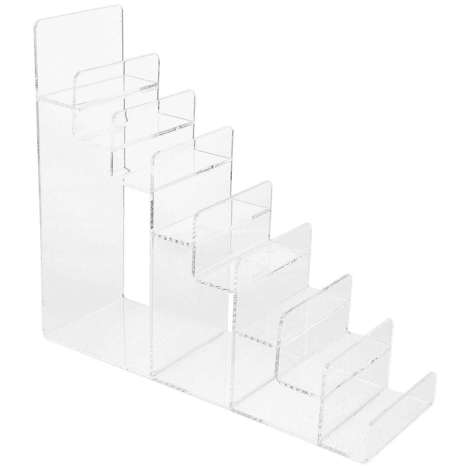 Clear Wallet Stand Multi-tier Display Stand Retail Store Wallet Riser Holder Purse Display Stand