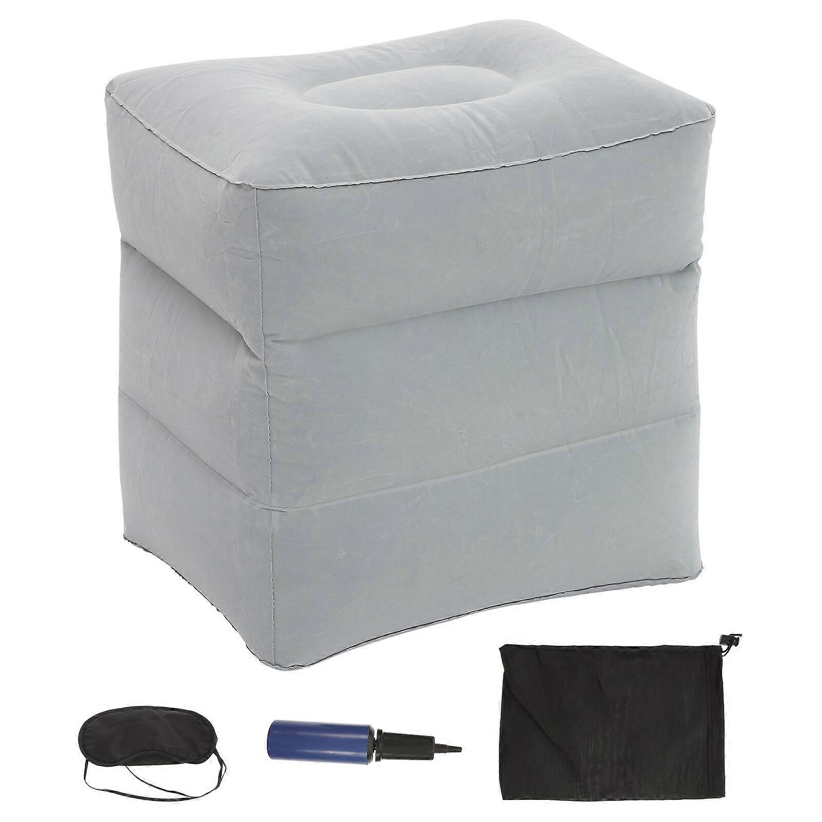 Kids Step Stool Foot Rest Plane Inflatable Foot Pillow Inflatable Travel Foot Rest Inflatable Footrest Airplane