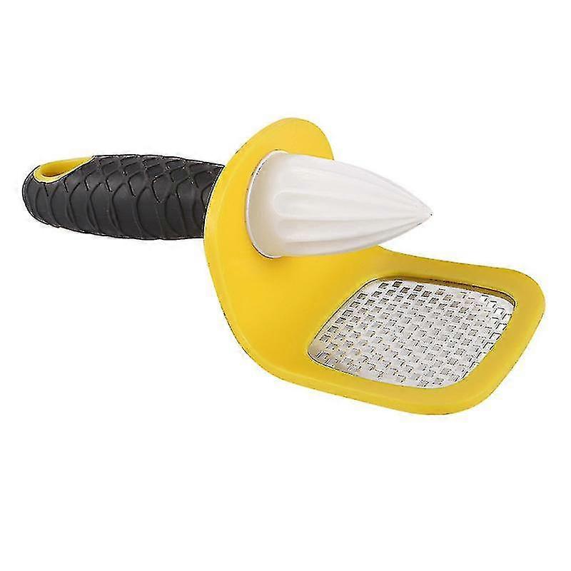 Kitchendao Lemon  Bar Tool 2 In 1, Citrus Lime Zester Peeler, Channel Knife, Citrus Reamer, Grater, Seed Pip Catcher To Avoid Mess, Soft-touch Grip, C