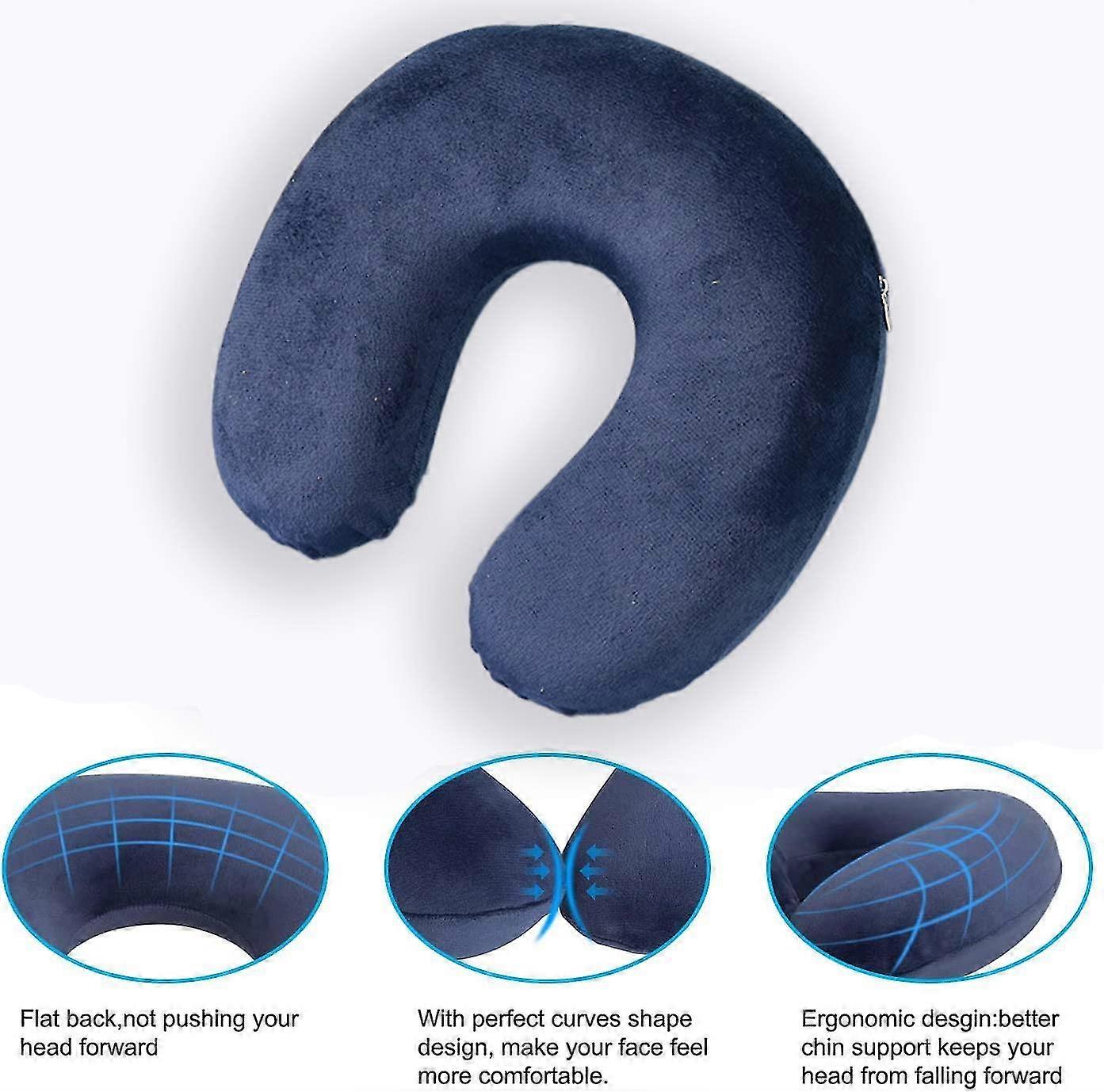 Tooflee  For Traveling  Comfortable Sleep  Easily Adjustable Behind Neck With Nopain Memory Foam Soft