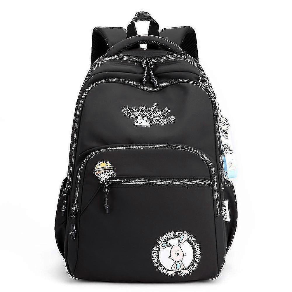 Middle School Students' Schoolbag Large Capacity Nylon Backpack Women's Multi-layer Backpack A