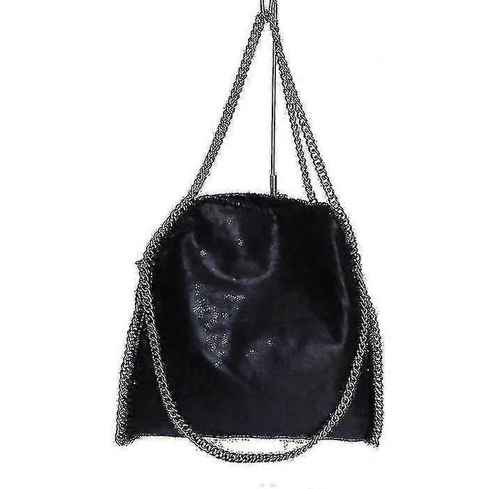 Handbag Supported Shoulder And Hand With Stella Mccartney Style Chain (black) ...