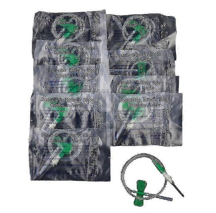 10pc 医療用真空血液収集バタフライ安全ニードルディスポーザブル輸液 HFMQV