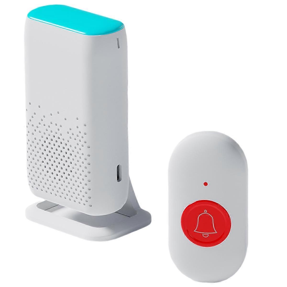 New D320 Flash Vibration Wireless Doorbell Smart Elderly Pager Waterproof Wireless Emergency Pager Nurse Alert System A
