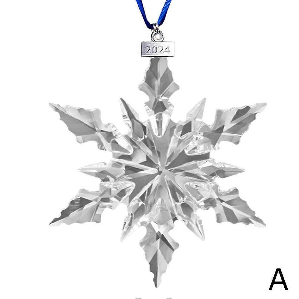 Christmas Crystal Tree Snowflake Hanging Embellisher Splendid and Charming