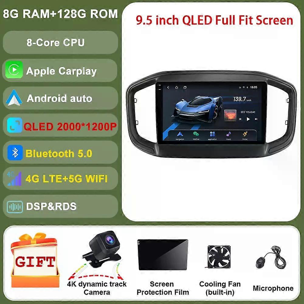 For Fiat Strada 2020 - 2021 Car Intelligent System Android Auto Radio 2 Din Multimedia Auto Radio Gps Carplay Screen Stereo