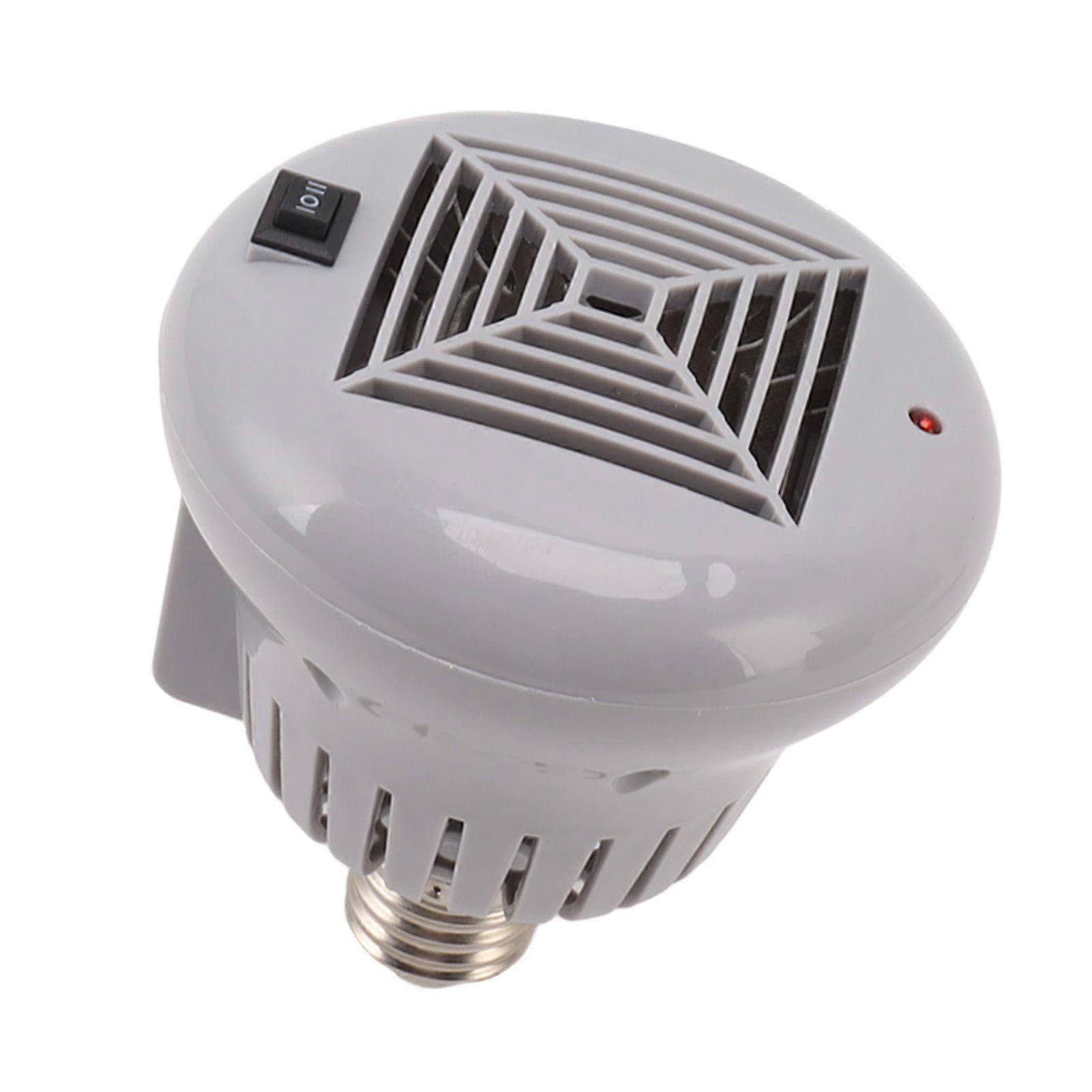 E27 50W to 100W Pet Heating Bulb with Grey Housing 220V 3 Gears Adjustable Basking Light Bulb for Reptile Small Pet Box
