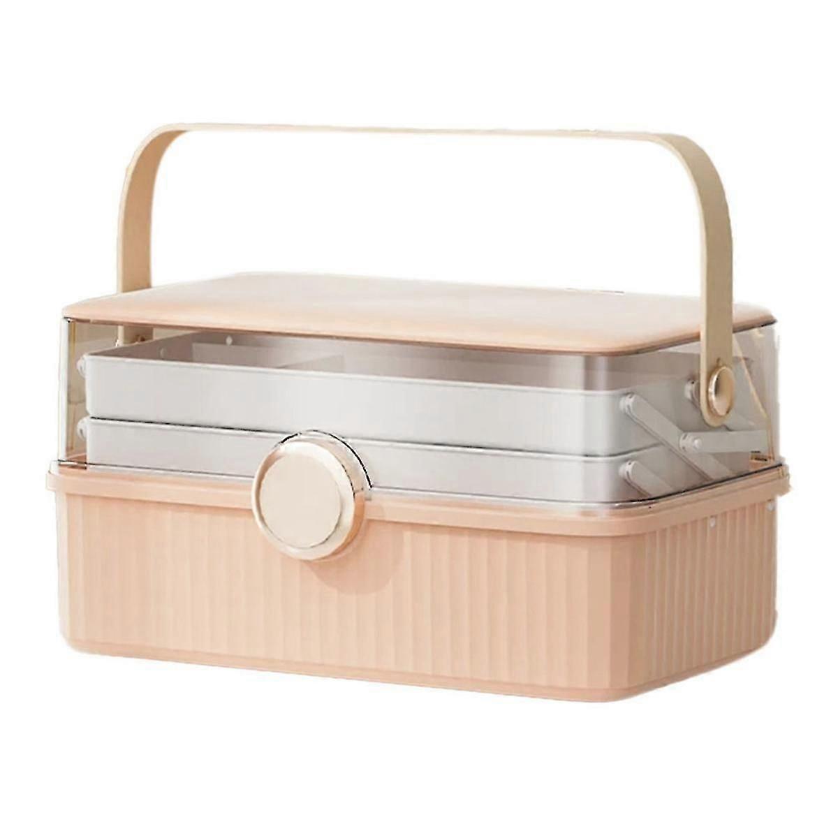 Cosmetics Storage Box Bigcapacity Plastic Desktop Storage Box Dustproof Lipstick Extra Storage Box