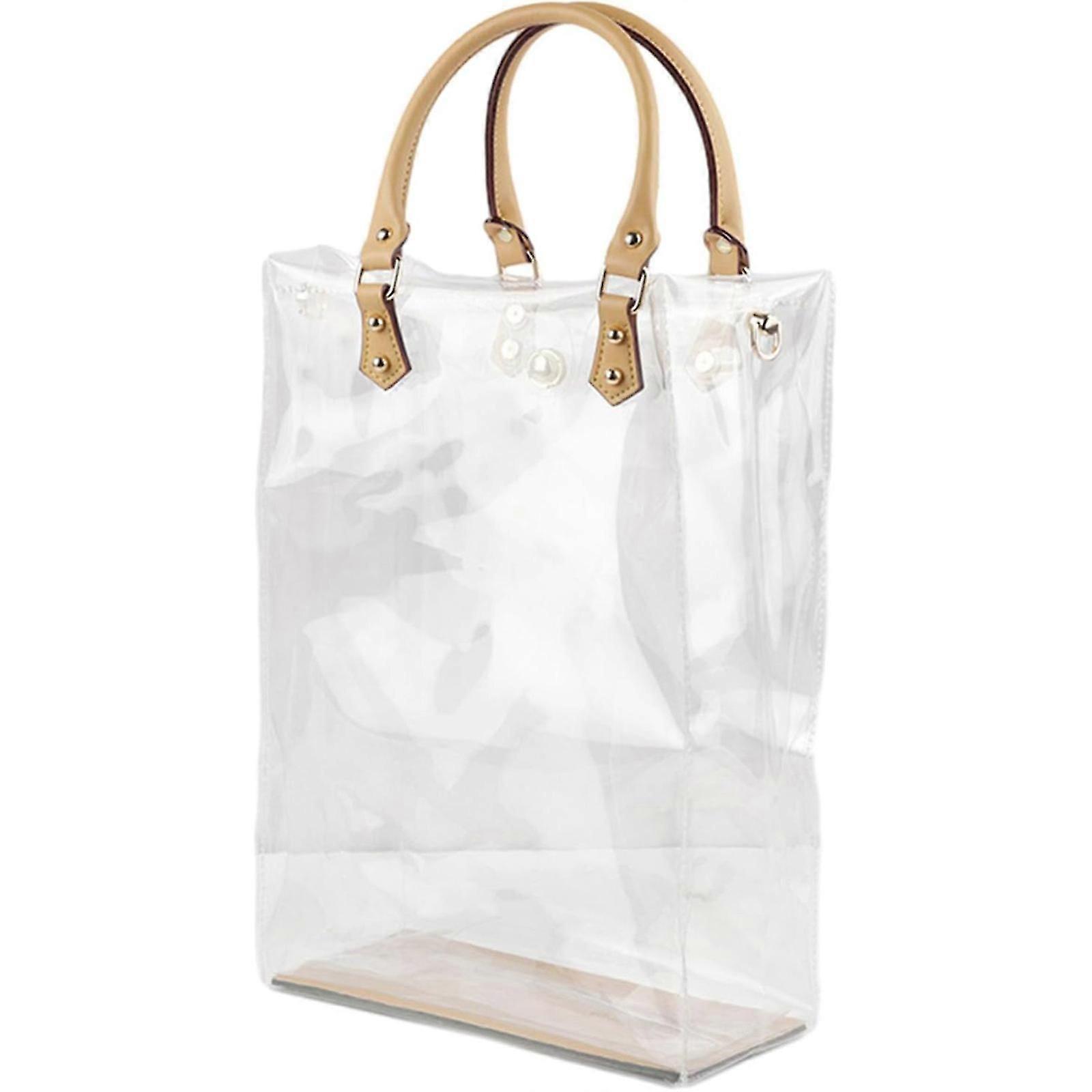 حقيبة يد PVC صنع كيت DIY واضحة حقيبة هدية أزياء حمل حقيبة السفر 100٪ جديد