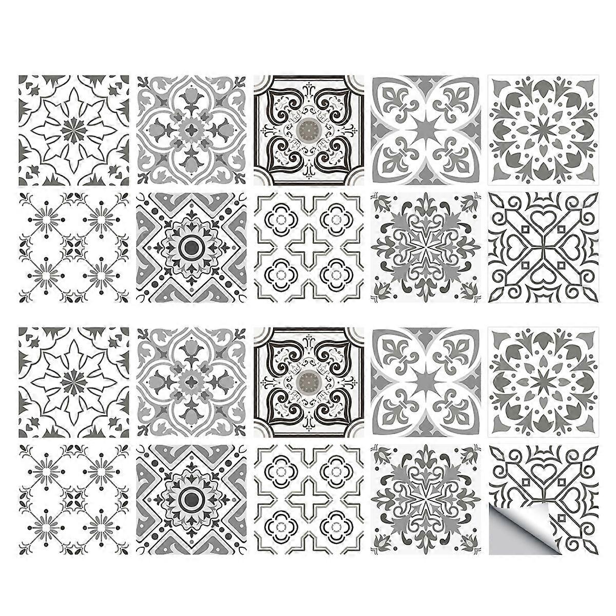 sets of vintage tile pattern stickers