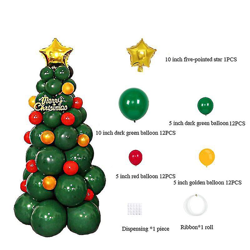 Christmas Balloon Wreath Arch Kit Christmas Tree Balloon Star Balloon